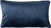 FINN - Kussenhoes velvet 30x50 cm - Insignia Blue - donkerblauw - met rits