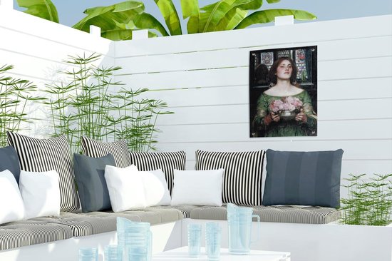 Décoration de Jardin Rassemblez les boutons de rose pendant que vous le pouvez - peinture de John William Waterhouse - 30x40 cm