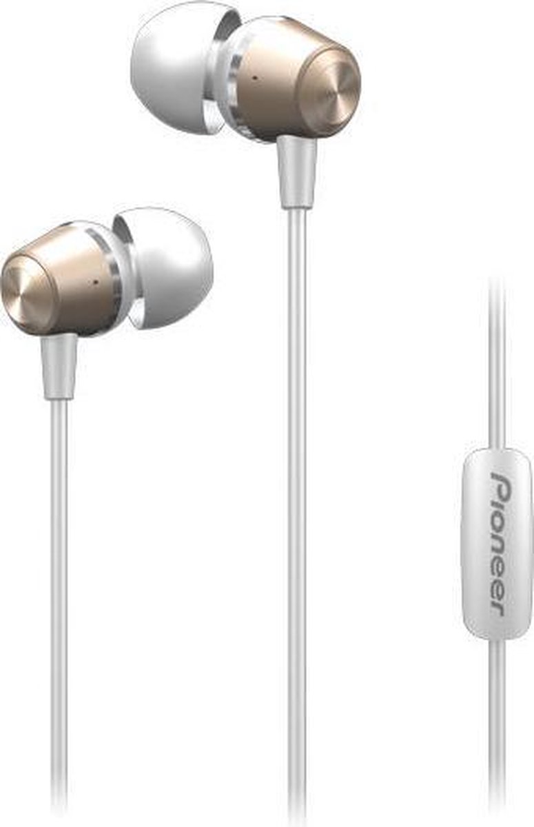 Pioneer SE-QL2T Headset In-ear 3,5mm-connector Goud, Wit