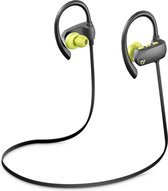 Cellularline - Grasshopper Pro Headset met oorhaak, grijs/limoen