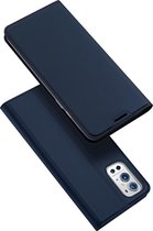 Dux Ducis - Telefoon Hoesje geschikt voor OnePlus 9 Pro Hoes - Skin Pro Book Case - Donker Blauw
