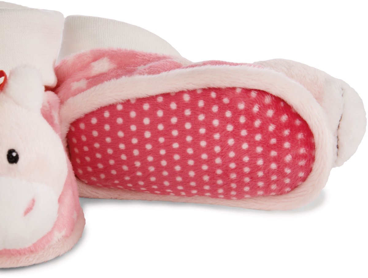 Nici Babyschoentjes Unicorn Stupsi 7 X 7,5 Cm Pluche Roze
