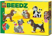 SES Beedz - Strijkkralen met legborden - grondplaten, 2200 strijkkralen en strijkvel - huisdieren - hond, kat, hamster - met stickers - PVC vrij