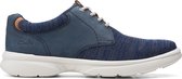 Clarks - Heren schoenen - Bradley Lane - G - Blauw - maat 7,5