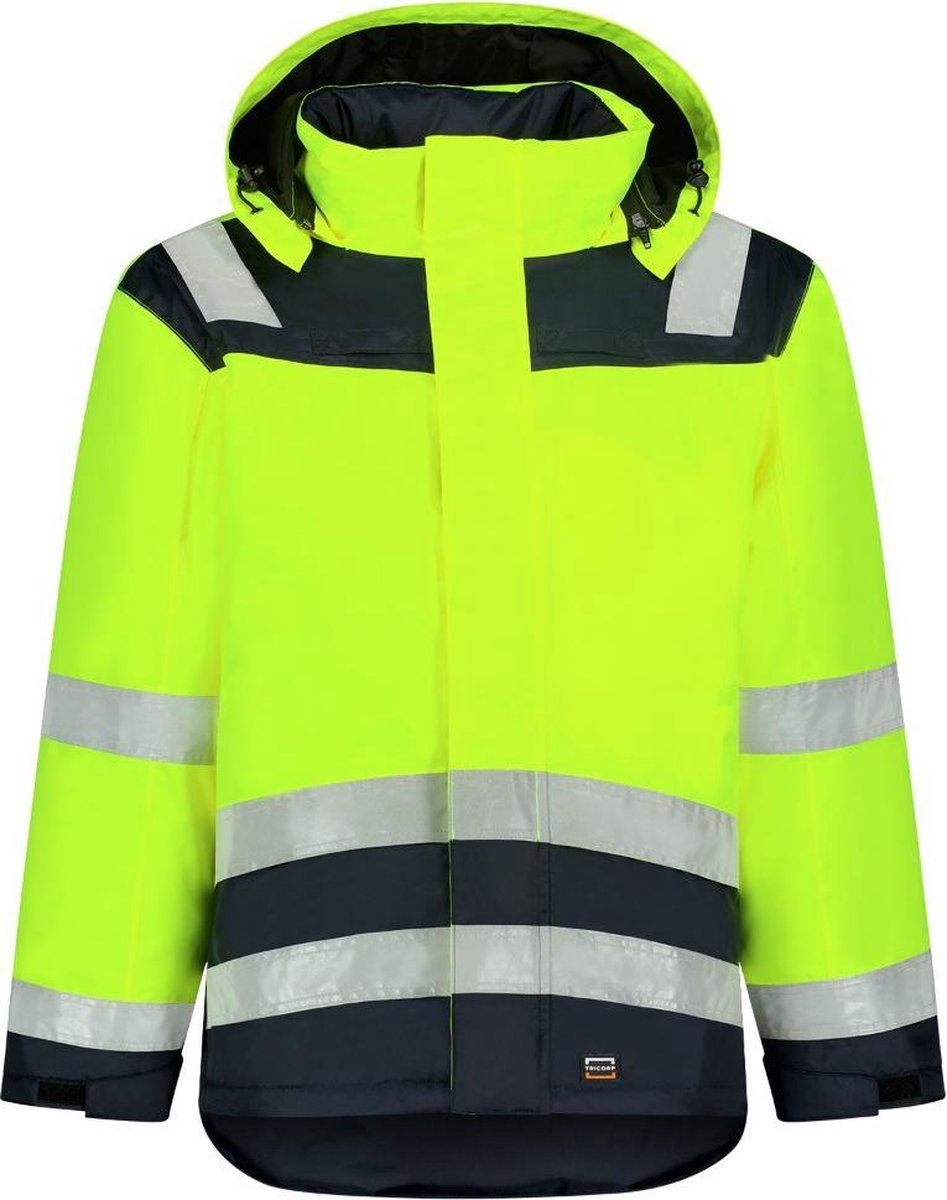 Tricorp Midi Parka High Vis Bicolor 403023 - Mannen - Geel/Ink - M