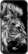 Voor Xiaomi MI 10 Pro patroon afdrukken reliëf TPU mobiele hoes (leeuw)