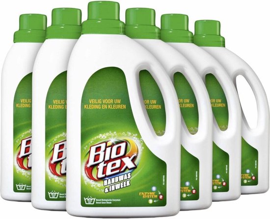 6x Biotex Handwas & Inweek Vloeibaar 750 ml