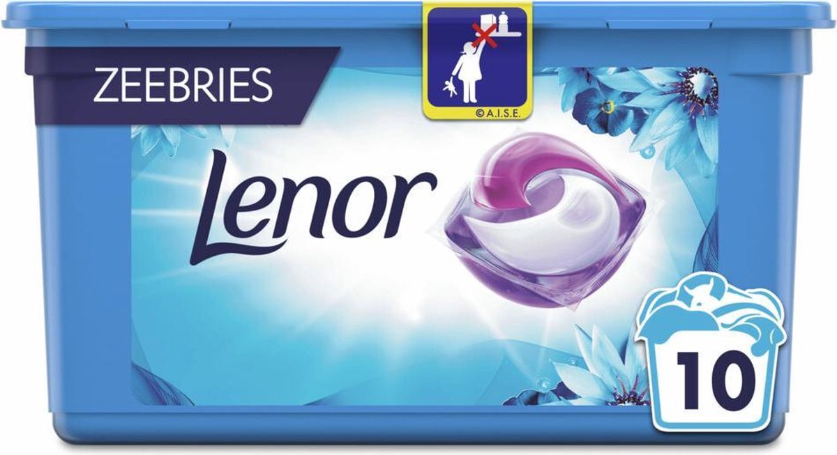 Goedkoopste 6x Lenor Wasmiddel All-in-1 Pods Zeebries 10 stuks