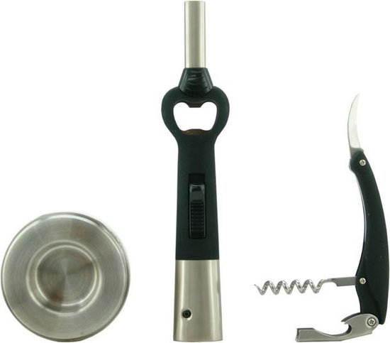 Chef Craft 22093 Selecteer roestvrijstalen blikopener met kunststof handvat, wit