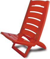 Chaise de plage rouge