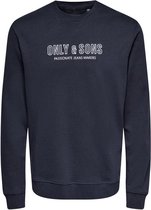 ONLY & SONS ONSALBERTO LIFE REG LOGO CREW NECK SWEAT Heren Trui  - Maat S