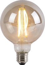 LUEDD E27 3-staps dimbare LED lamp G95 smoke glas 5W 450 lm 2200K