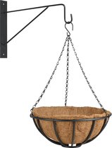 Hanging baskets 35 cm met muurhaak - Complete hangmand set van metaal