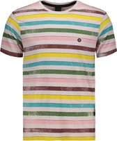 Twinlife T-shirt Tee Crew Stripe Print Tw11512 Blanc De Blanc 109 Mannen Maat - XXL