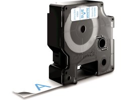 DYMO originele D1 labels | Blauwe Tekst op Wit Label | 19 mm x 7 m | zelfklevende etiketten voor de LabelManager labelprinter | gemaakt in Europa