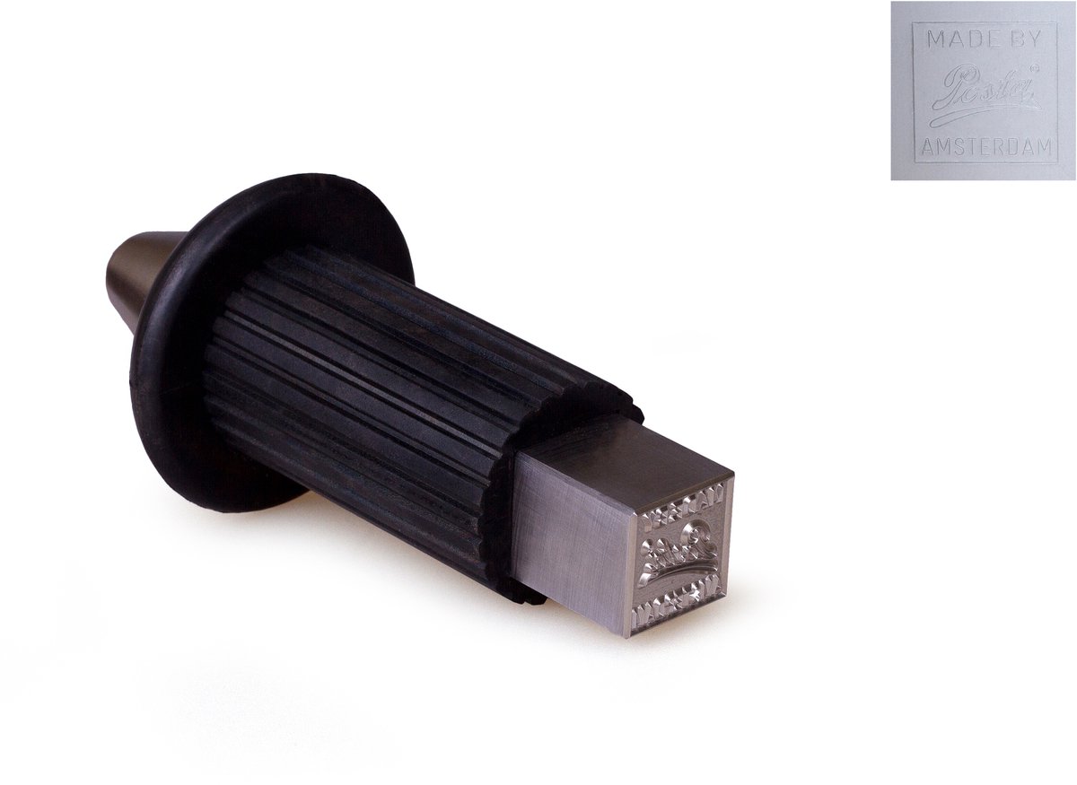 Slagstempel | Posta HRC59 | 30x30x100mm | met handbeschermer | Met uw ontwerp
