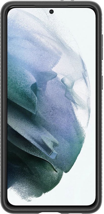 Spigen - Samsung Galaxy S21 Hoesje - Back Case Liquid Air Mat Zwart - Spigen