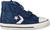 Converse Star Player 2v Mid Hoge sneakers - Leren Sneaker - Jongens - Blauw - Maat 22