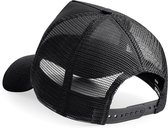 Beechfield Hommes Half Mesh Trucker Cap / Headgear (Zwart)