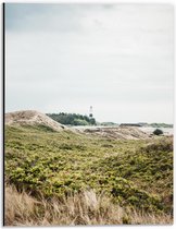 Dibond - Heuvelig Landschap - 30x40cm Foto op Aluminium (Met Ophangsysteem)