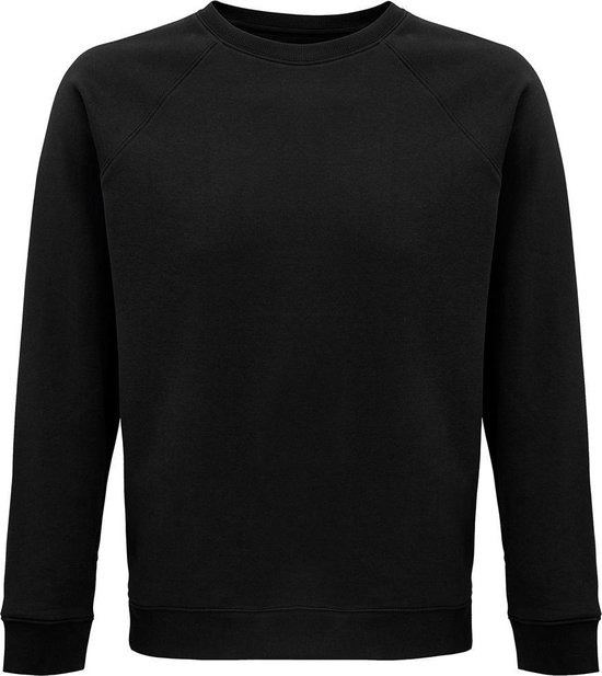 SOLS Unisex Adult Space Organic Raglan Sweatshirt (Zwart)