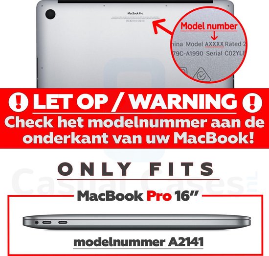 Lunso - housse - MacBook Pro 16 pouces - Transparent Brillant