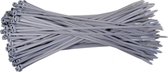 Kabelbinders 3,6 x 140 mm   -   grijs   -  zak 100 stuks   -  Tiewraps   -  Binders