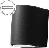 Fumagalli Marta Wandlamp Zwart 2xGX53 6W Warmwit