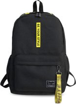 rugzak jongens voor school- ZINAPS Rugzakken School Backpack Jongens Meisjes Bag Teenager Schooltas School Mannen Vrouwen schooltas Travel Camping Casual Daypacks Polyester, Zwart Geel