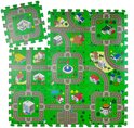Relaxdays puzzel speelmat, 18-delige puzzelmat, vrij van schadelijke