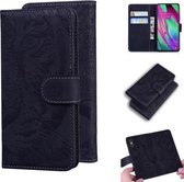 Voor Samsung Galaxy A40 Tiger Embossing Pattern Horizontale Flip lederen tas met houder & kaartsleuven & portemonnee (zwart)
