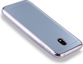 Voor Galaxy J5 (2017) (EU-versie) Galvaniserende zijde TPU beschermhoes achterkant (grijs)