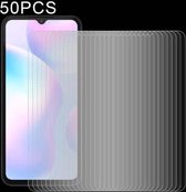 Voor Xiaomi Redmi 9A & 9C 50 STUKS 0.26mm 9H 2.5D Gehard Glasfilm