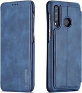 Voor Huawei P30 Lite Hon Ancient Series lederen tas met kaartsleuven & houder & portemonnee (blauw)