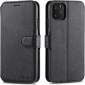 Voor iPhone 11 Pro Max AZNS kalf magnetische horizontale flip pu lederen case met houder & kaartsleuven & fotolijst (zwart)