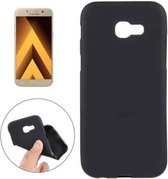 Voor Galaxy A3 (2017) / A320 Frosted Soft TPU beschermhoes (zwart)