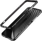 Voor Huawei Honor V30 Aluminium schokbestendig beschermend bumperframe (zwart zilver)