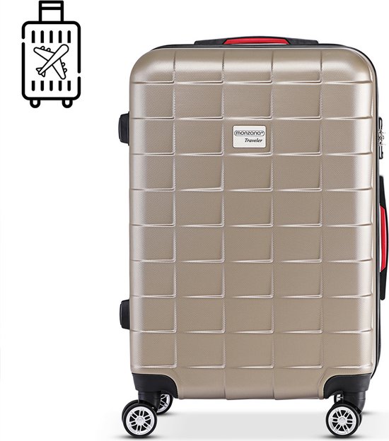 Monzana Exopack Hardcase Koffer - 67x44x28cm - Champagne