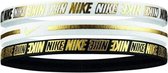 Nike Metallic Headbands - Wit/Goud/Zwart