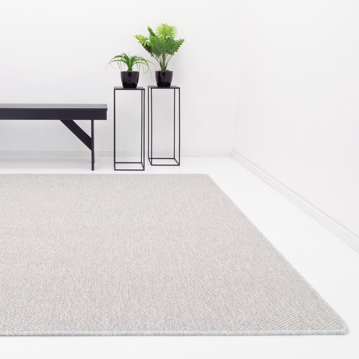 Vloerkleed Casablanca Natura Geweven Platina | 170 x 230 cm