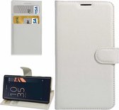 Voor Sony Xperia X Compact Texture Horizontale Flip Leren Case met Houder & Kaartsleuven & Portemonnee (Wit)