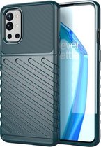 Voor OnePlus 9R Thunderbolt schokbestendig TPU beschermend zacht hoesje (groen)