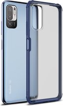 Voor Xiaomi Redmi Note 10 5G Vierhoekige schokbestendige TPU + pc-beschermhoes (blauw)