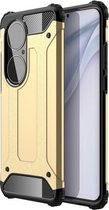 Voor Huawei P50 Pro Magic Armor TPU + pc combinatiebehuizing (goud)