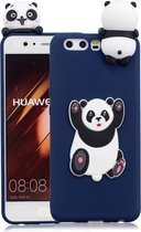 Voor Huawei P10 3D Cartoon patroon schokbestendig TPU beschermhoes (Panda)