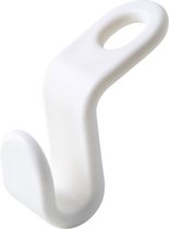 6 STUKS Hangers Multifunctionele kastopslag Gewichtsbesparende ruimtebesparende haken (wit)