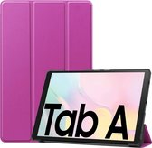 Voor Samsung Galaxy Tab A7 2020 T500 Custer Textuur Horizontale Flip Leren Case met Drie-vouwbare Houder & Slaap / Wekfunctie (Paars)