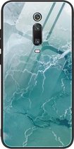 Voor Xiaomi Redmi K20 / K20 Pro / Mi 9T Beschermhoes met marmerpatroonglas (DL04)