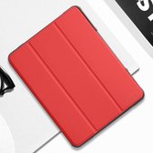 Voor iPad Pro 10.5 Mutural Horizontale Flip PC + TPU + PU lederen tas met houder en pen-sleuf (rood)