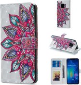 Half bloempatroon horizontaal flip lederen hoesje voor Huawei Mate 20 Pro, met houder & kaartsleuven & fotolijst & portemonnee